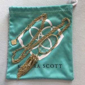 Kendra Scott Rayne Necklace, clear stone